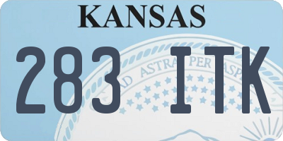 KS license plate 283ITK