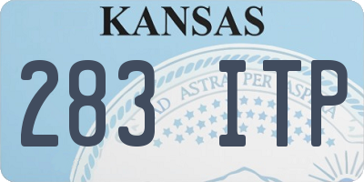 KS license plate 283ITP