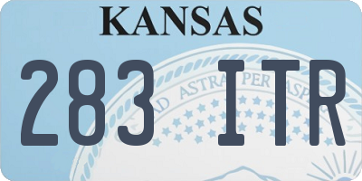 KS license plate 283ITR