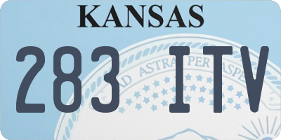 KS license plate 283ITV