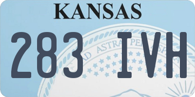 KS license plate 283IVH