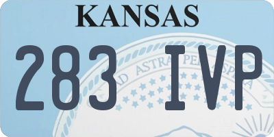KS license plate 283IVP