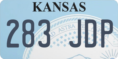 KS license plate 283JDP