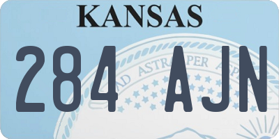 KS license plate 284AJN
