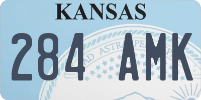 KS license plate 284AMK
