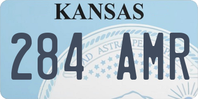 KS license plate 284AMR