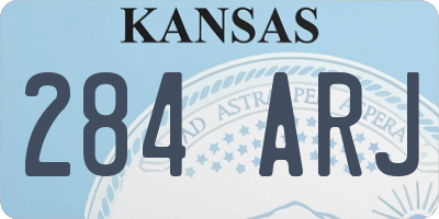 KS license plate 284ARJ