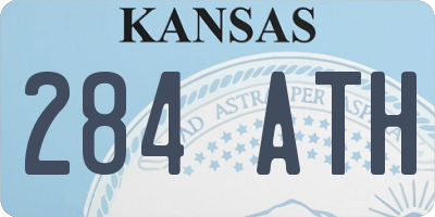 KS license plate 284ATH