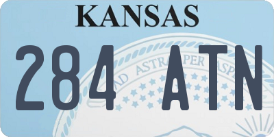 KS license plate 284ATN