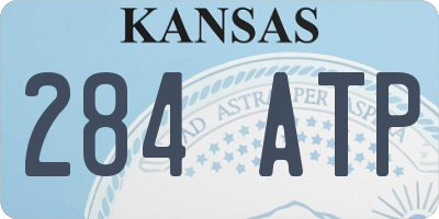 KS license plate 284ATP