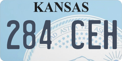 KS license plate 284CEH