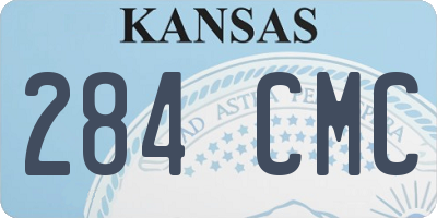 KS license plate 284CMC