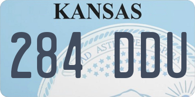 KS license plate 284DDU