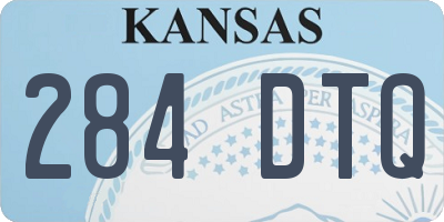 KS license plate 284DTQ