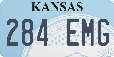 KS license plate 284EMG