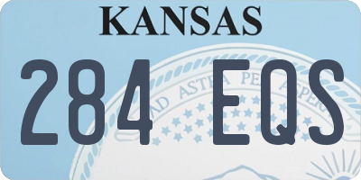 KS license plate 284EQS
