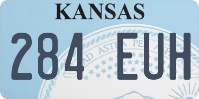 KS license plate 284EUH