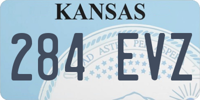 KS license plate 284EVZ