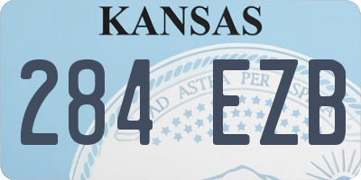 KS license plate 284EZB