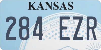 KS license plate 284EZR