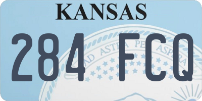 KS license plate 284FCQ