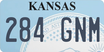 KS license plate 284GNM