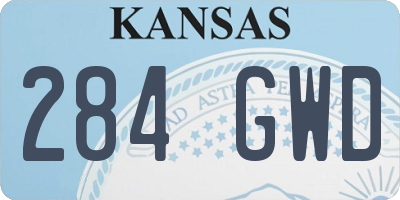 KS license plate 284GWD