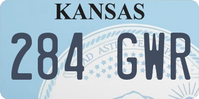 KS license plate 284GWR