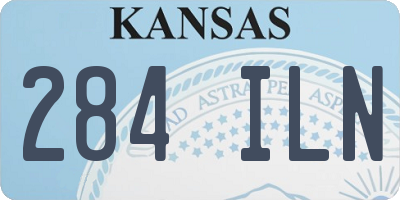 KS license plate 284ILN
