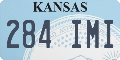 KS license plate 284IMI