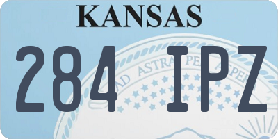 KS license plate 284IPZ