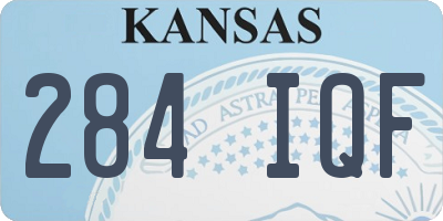 KS license plate 284IQF