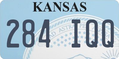 KS license plate 284IQQ