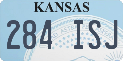 KS license plate 284ISJ