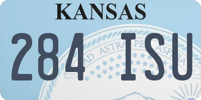 KS license plate 284ISU