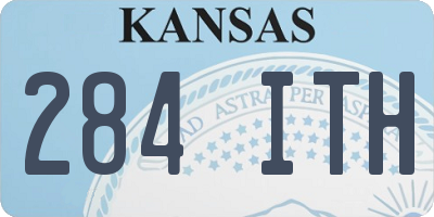 KS license plate 284ITH