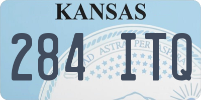 KS license plate 284ITQ