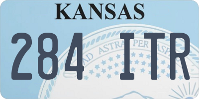 KS license plate 284ITR