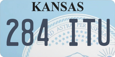 KS license plate 284ITU