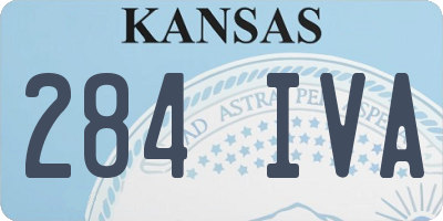 KS license plate 284IVA