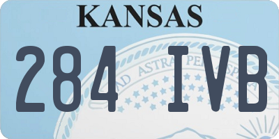 KS license plate 284IVB