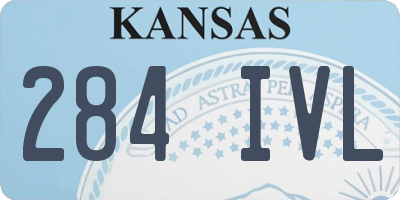 KS license plate 284IVL