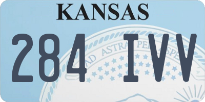 KS license plate 284IVV