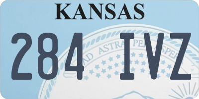 KS license plate 284IVZ