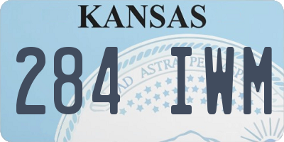 KS license plate 284IWM