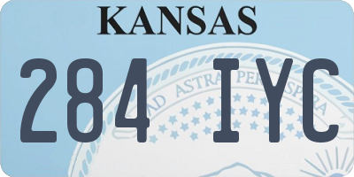 KS license plate 284IYC