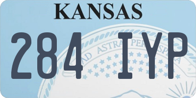KS license plate 284IYP