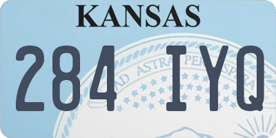 KS license plate 284IYQ