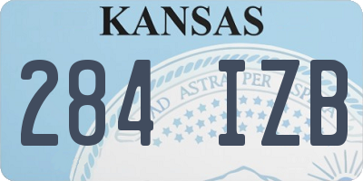KS license plate 284IZB