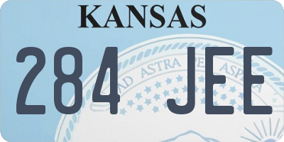 KS license plate 284JEE